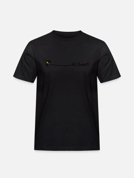 love bees - Männer Workwear T-Shirt - Schwarz