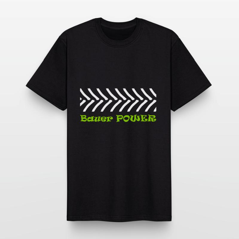 Bauer Power Traktor Bauerndemo Bauernproteste Bier Männer Workwear T-Shirt