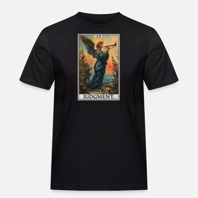 Tarotkarten Tarotkarte 20 Judgment Gericht - Männer Workwear T-Shirt - Schwarz