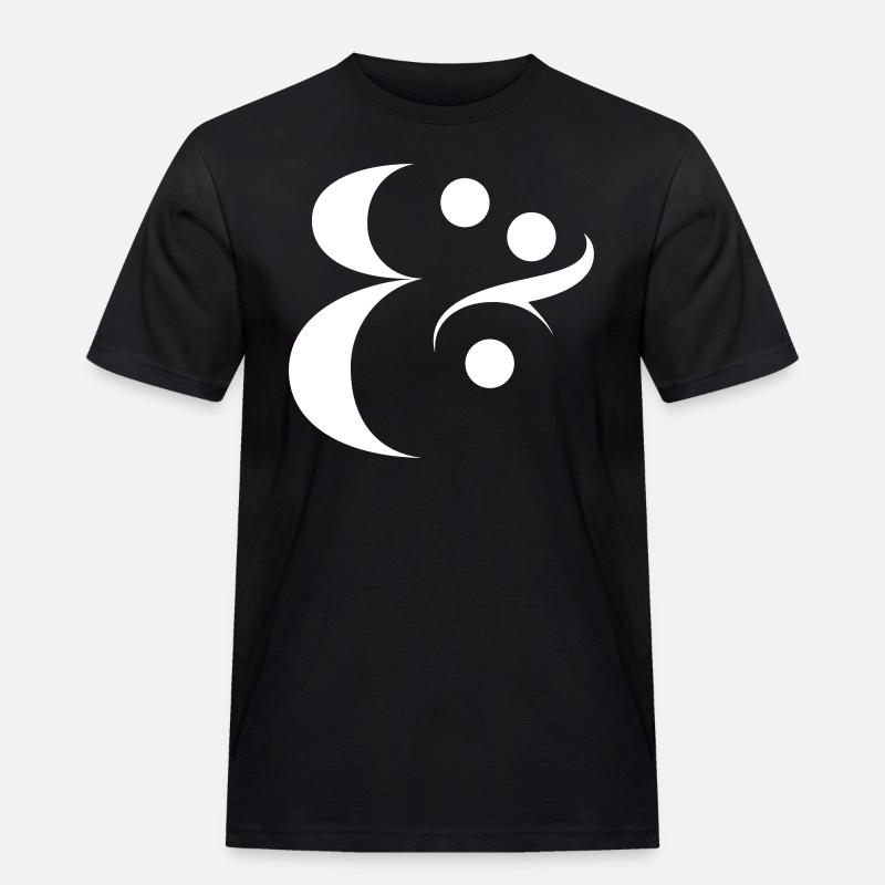 Ampersand - Männer Workwear T-Shirt - Schwarz