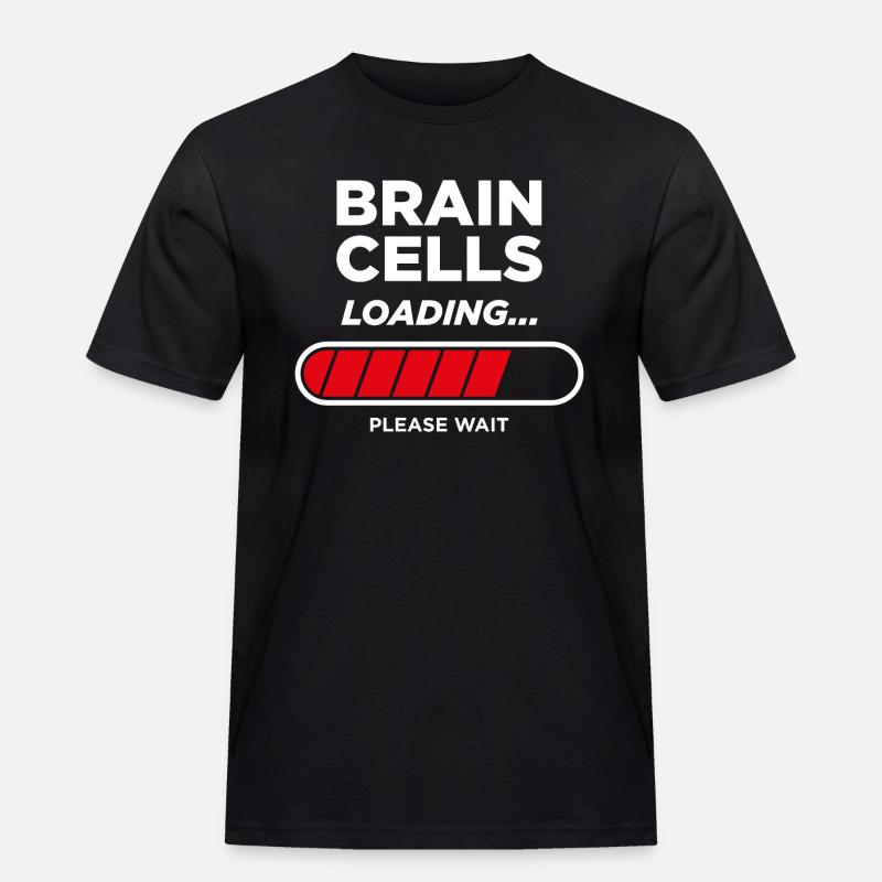 Brain Cells Loading - Men's Workwear T-Shirt - black