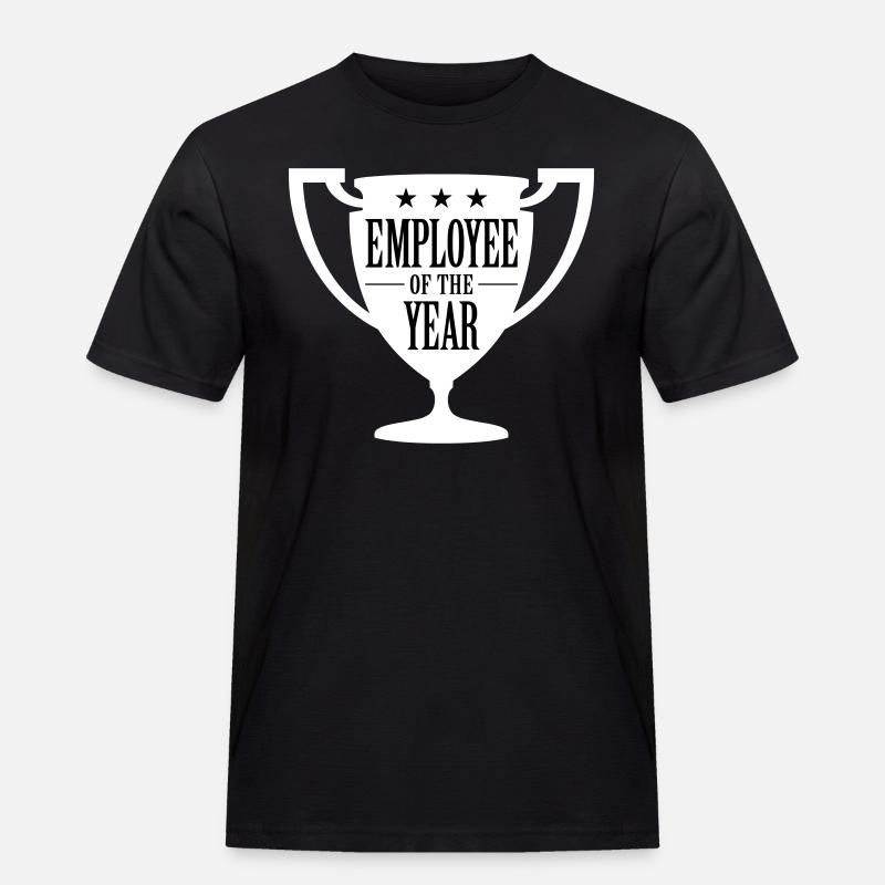 Mitarbeiter des Jahres! - Männer Workwear T-Shirt - Schwarz