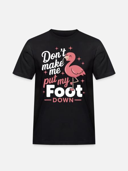 Flamingo Animal Pink - Men's Workwear T-Shirt - black