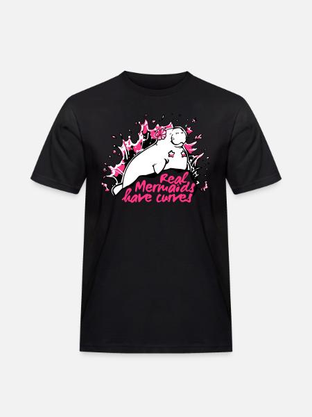 Manati Mermaid - mermaid manatee - Men's Workwear T-Shirt - black