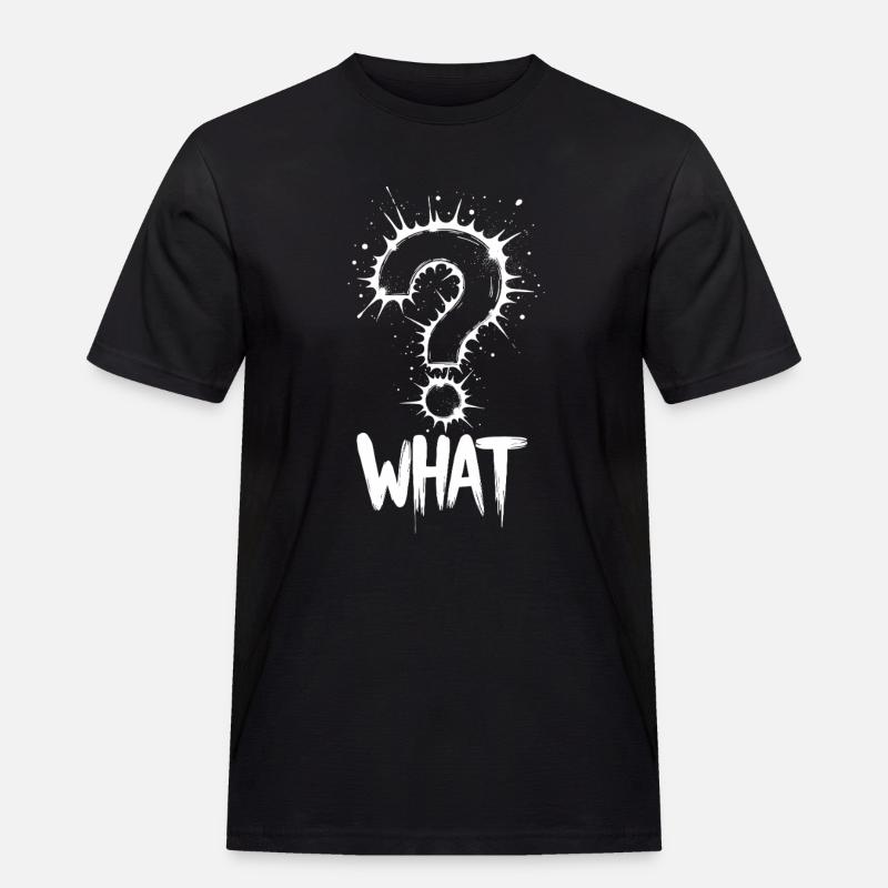 Quel point d’interrogation Splash - T-shirt Workwear homme - noir
