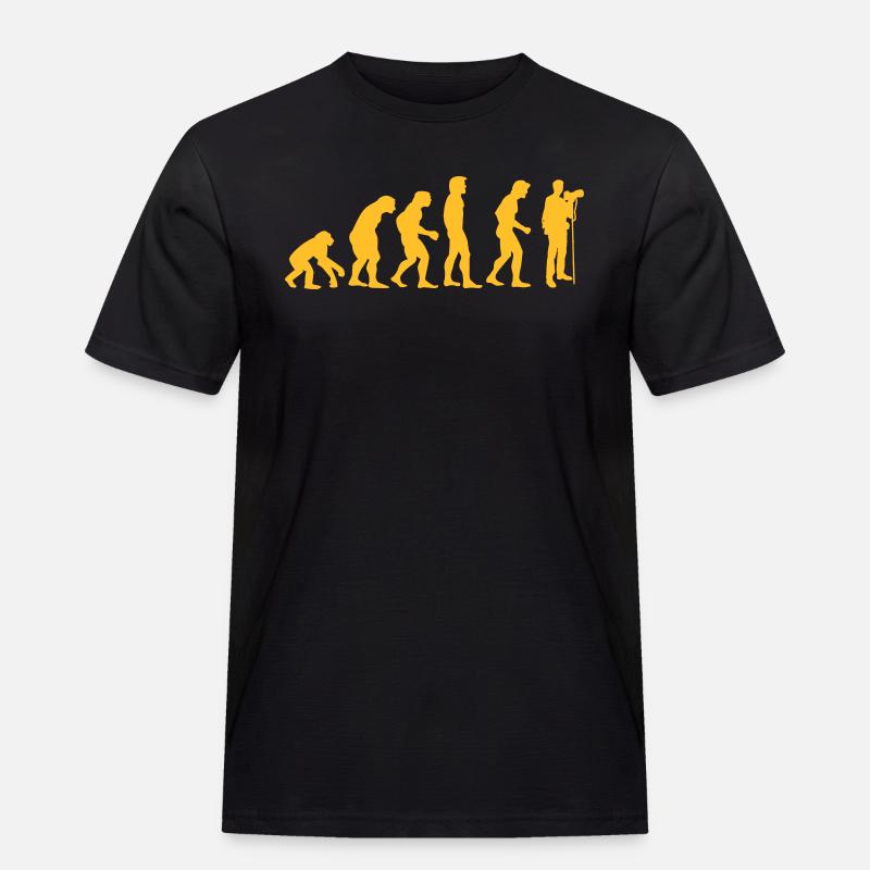 photographer evolution - Men's Workwear T-Shirt - black