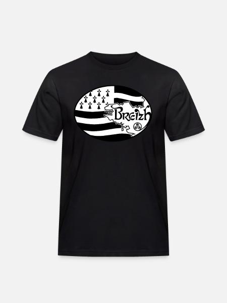 Flag Britain authentic - Men's Workwear T-Shirt - black