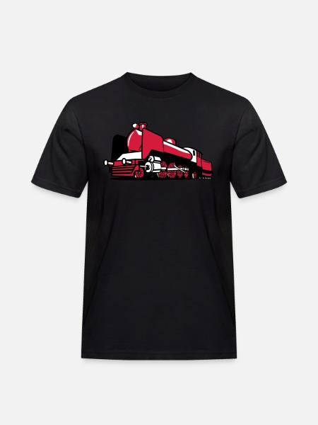 dampflok railroad tender - Men's Workwear T-Shirt - black