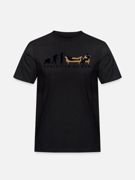 evolution_therapeut_psychologe_11_2016_a - Männer Workwear T-Shirt - Schwarz