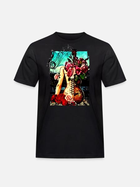 guitare hanches - T-shirt Workwear homme - noir