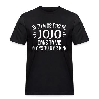 Si Tu N'as Pas De Jojo Alors Tu N'as Rien - T-shirt Workwear homme - noir - Devant - AI Model Male 178 light (178cm)
