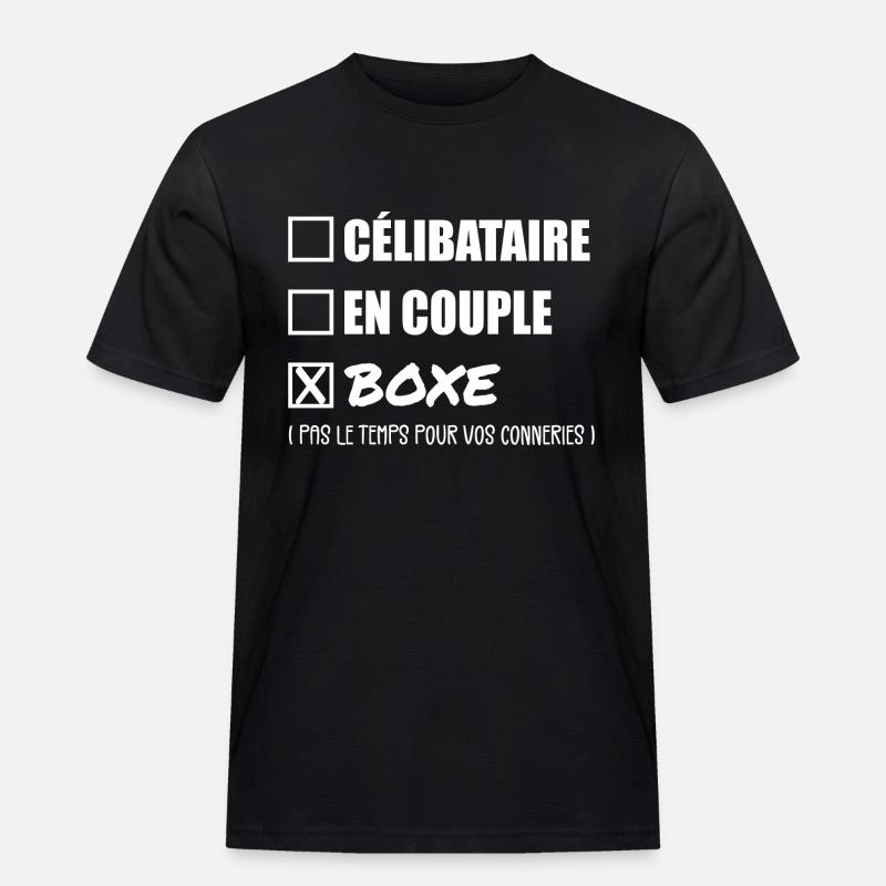 Single-Paar-Boxen - Boxer-Geschenk - Männer Workwear T-Shirt - Schwarz