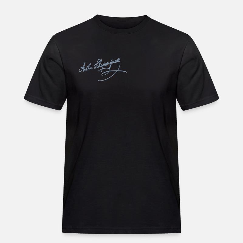 Arthur Schopenhauer - Männer Workwear T-Shirt - Schwarz