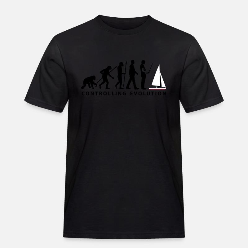 evolution Modellbauschiff_10_2016 - Männer Workwear T-Shirt - Schwarz