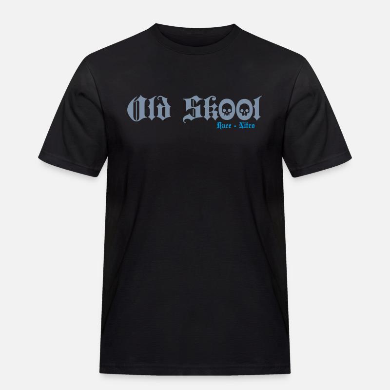 Race - Nitro Old Skool - Männer Workwear T-Shirt - Schwarz