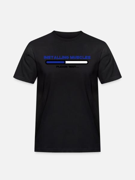 installing muscles 2 - T-shirt Workwear homme - noir