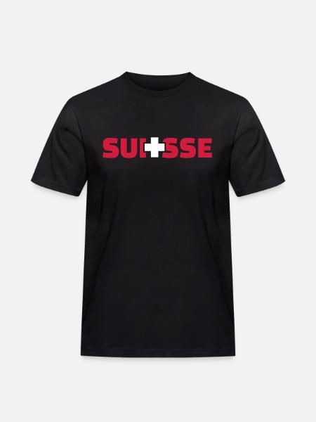 Suisse - T-shirt Workwear homme - noir