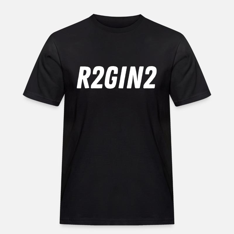 R2GIN2 - Männer Workwear T-Shirt - Schwarz