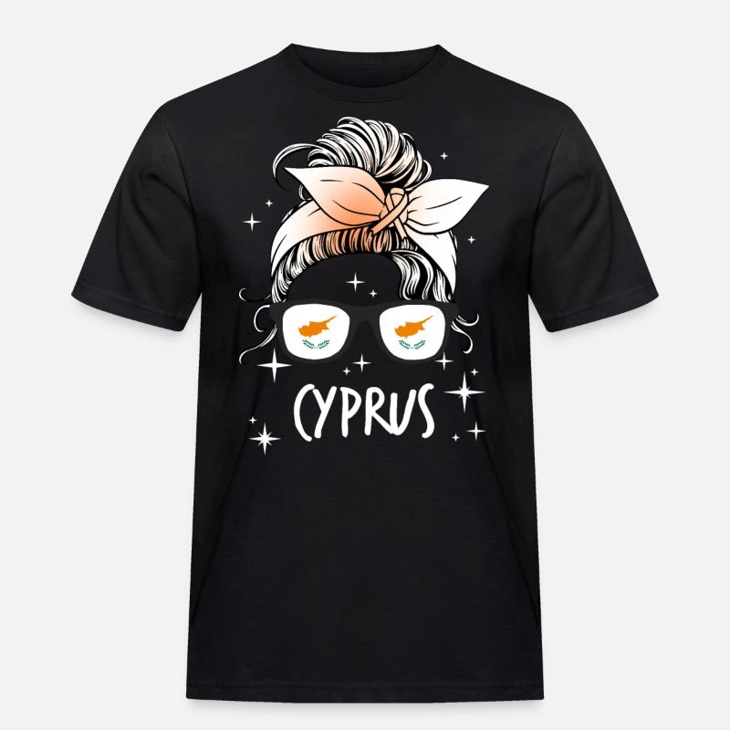 Zypern - Männer Workwear T-Shirt - Schwarz