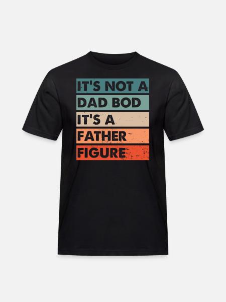 Dad Bod father figure - Men's Workwear T-Shirt - black