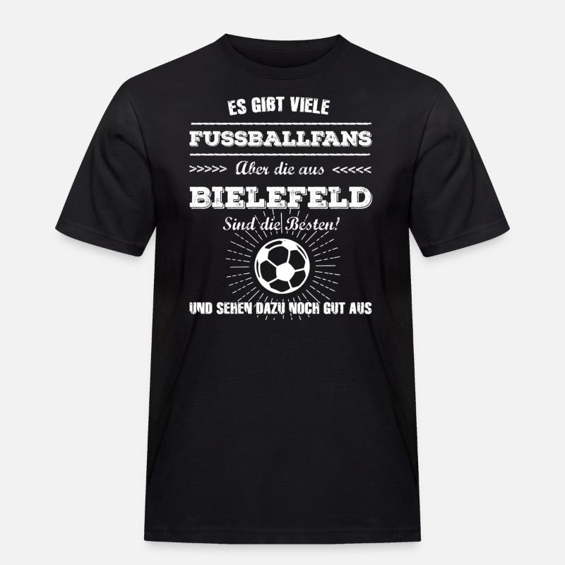 Bielefeld - Männer Workwear T-Shirt - Schwarz