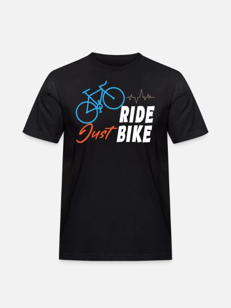 Just Ride Bike - Men's Workwear T-Shirt - black