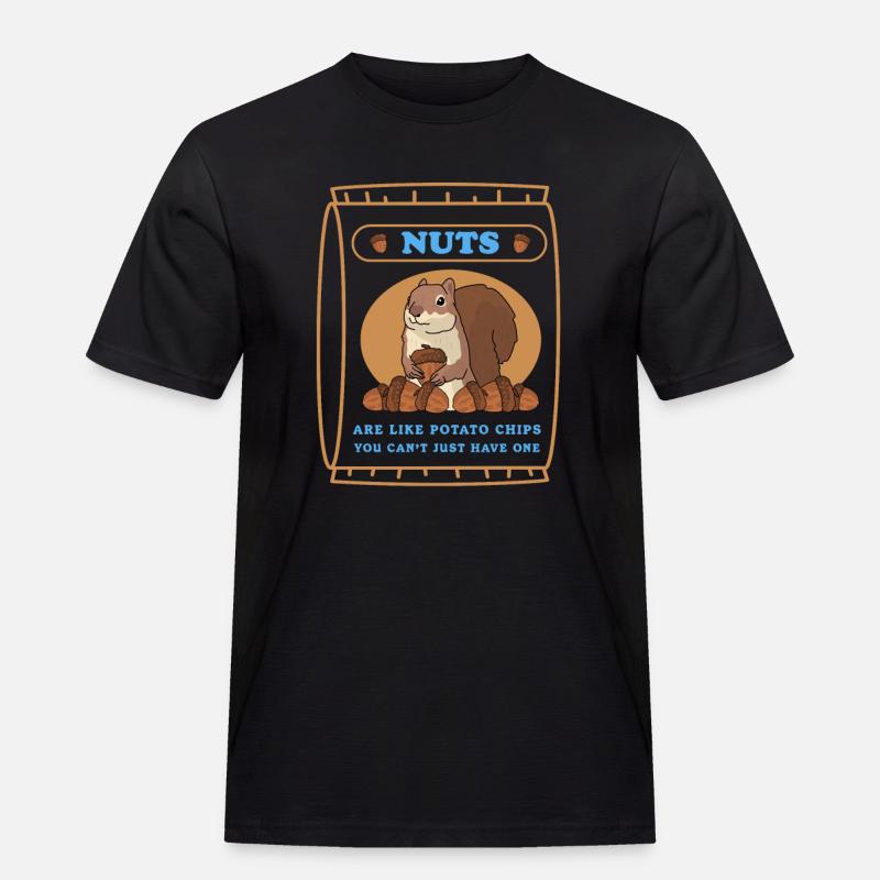 Cute Squirrel Grey Squirrel Gift - Men's Workwear T-Shirt - black