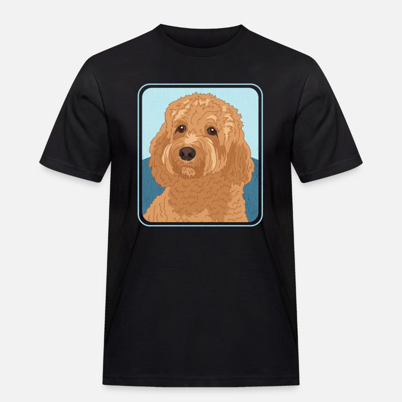 Cavapoo hunde Cavoodle hund ejer gave - Herre Workwear T-Shirt - sort