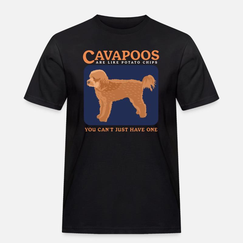 Cavapoo Hunde Cavoodle Hundebesitzer Geschenk - Männer Workwear T-Shirt - Schwarz
