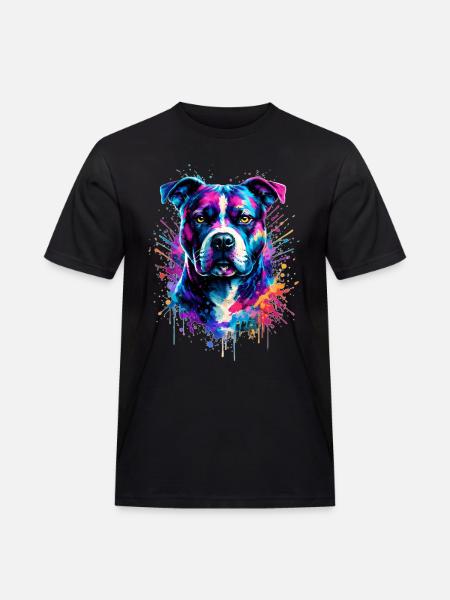 American Staffordshire Terrier - Men's Workwear T-Shirt - black