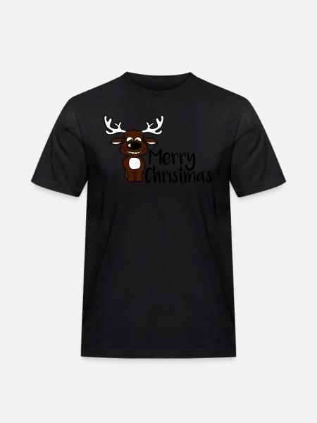 Joyeux Noël Moose - T-shirt Workwear homme - noir