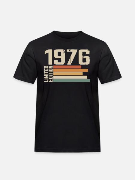 1976 Vintage - Retro 1976 Fødselsdagsgave 1976 - Herre Workwear T-Shirt - sort