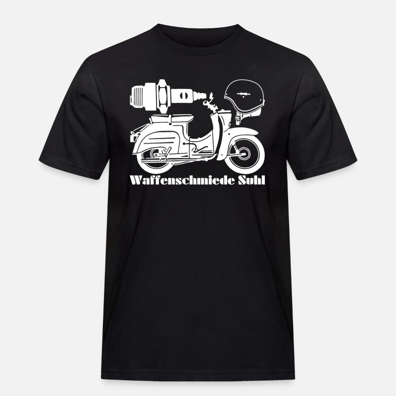 Simson Schwalbe KR51 Waff - Männer Workwear T-Shirt - Schwarz