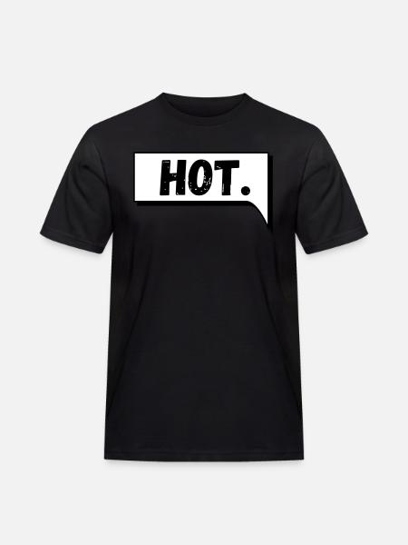 Comic Speech Bubble Hot - Men's Workwear T-Shirt - black