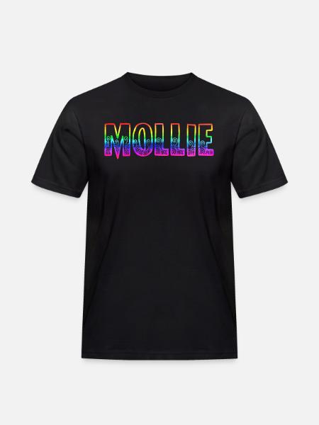 mollie rs rainbow - Men's Workwear T-Shirt - black