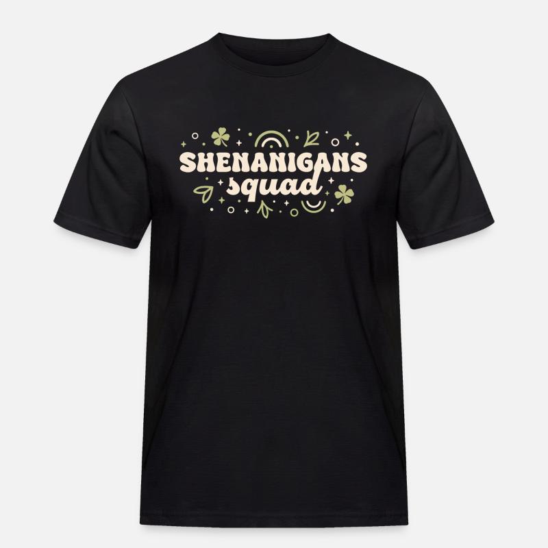 Shenanigans Kader - Männer Workwear T-Shirt - Schwarz