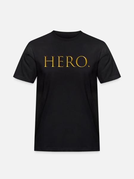 HERO gold - Männer Workwear T-Shirt - Schwarz