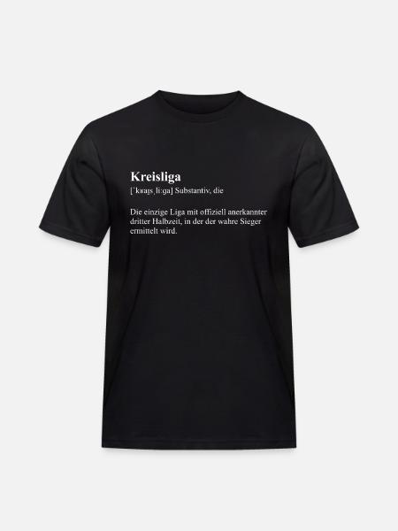 Kreisliga Definition - Männer Workwear T-Shirt - Schwarz