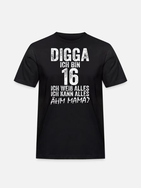 Digga Ho 16 anni Posso fare qualsiasi cosa 16 ° compleanno - Maglietta da lavoro per uomo - nero