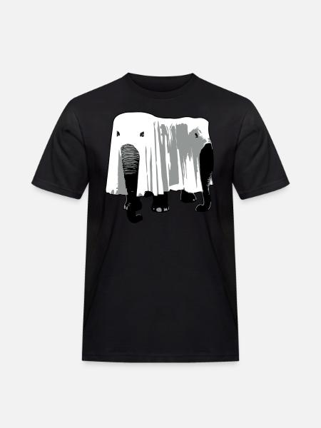 Elefant - Männer Workwear T-Shirt - Schwarz