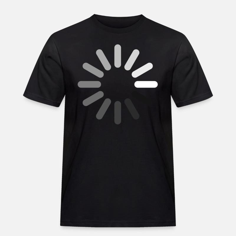 Loading Icon (Negative) - Men's Workwear T-Shirt - black