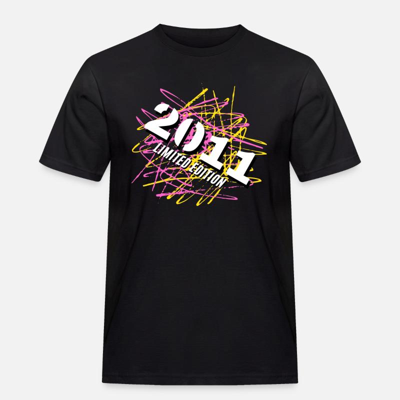 2011 Limited Edition - Männer Workwear T-Shirt - Schwarz