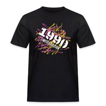 1990 Limited Edition - Men's Workwear T-Shirt - black - Front - AI Model Male 178 light (178cm)