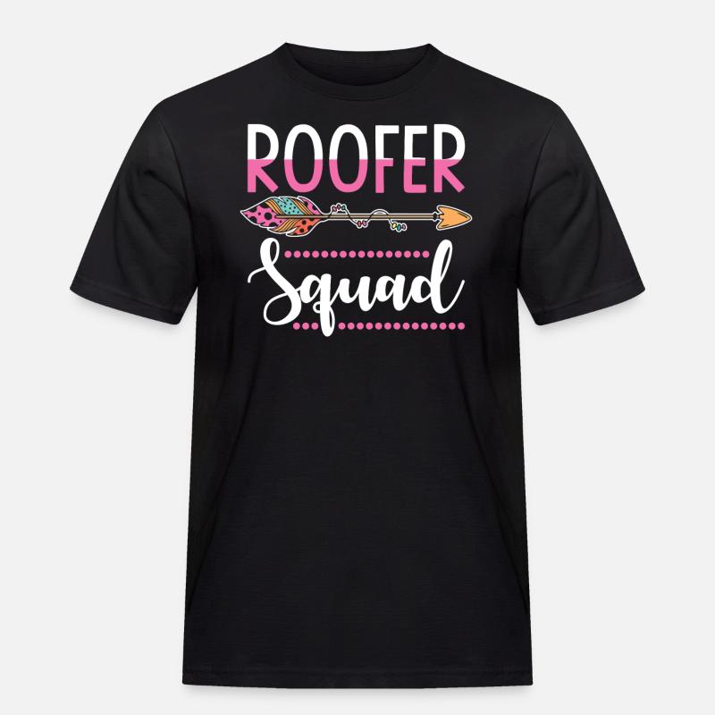 Dachdeckerin - Männer Workwear T-Shirt - Schwarz