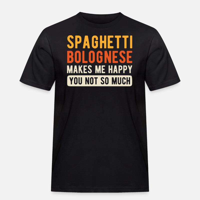 Spaghetti Bolognese - Maglietta da lavoro per uomo - nero