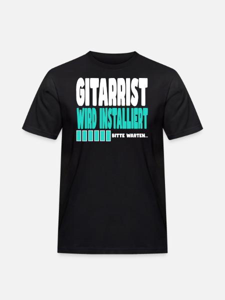 Gärtner wird installiert - Männer Workwear T-Shirt - Schwarz
