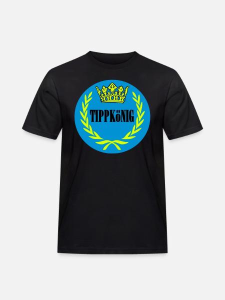 tippkoenig - Männer Workwear T-Shirt - Schwarz