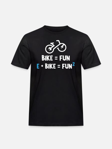 E Bike Is Fun - Men's Workwear T-Shirt - black