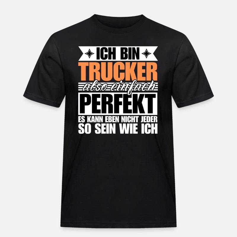 Perfekter Perfekter - Männer Workwear T-Shirt - Schwarz