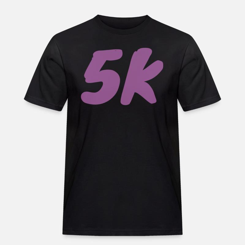 5K_langsame Läufer - Männer Workwear T-Shirt - Schwarz